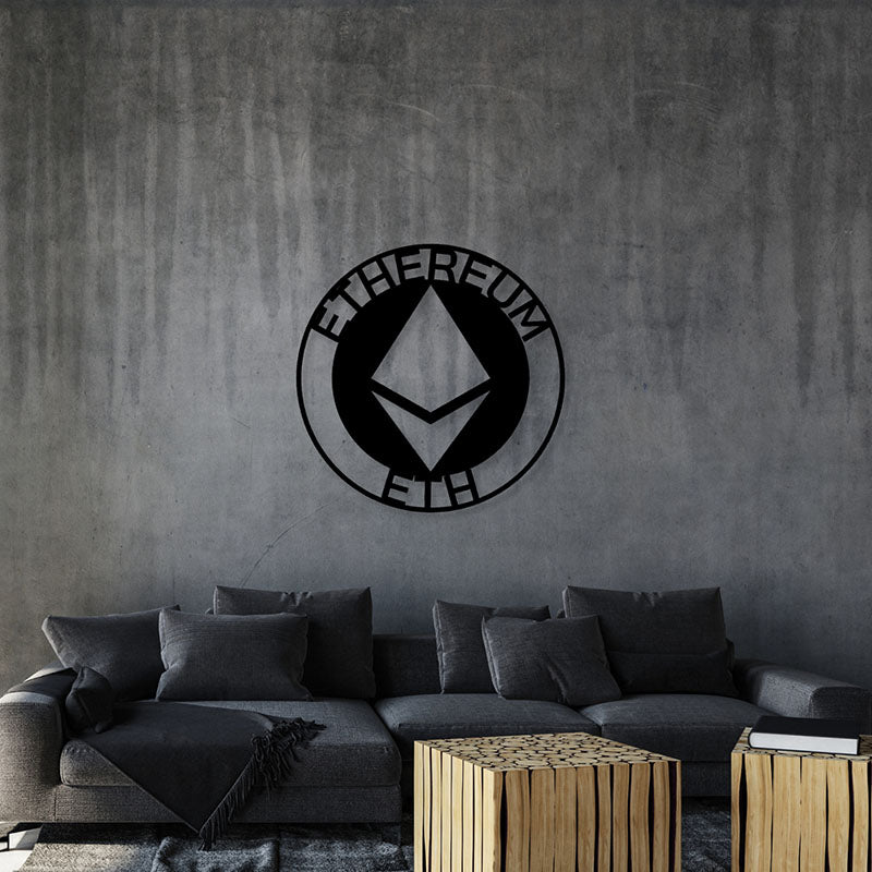 Ethereum Black Iron Wall Accent
