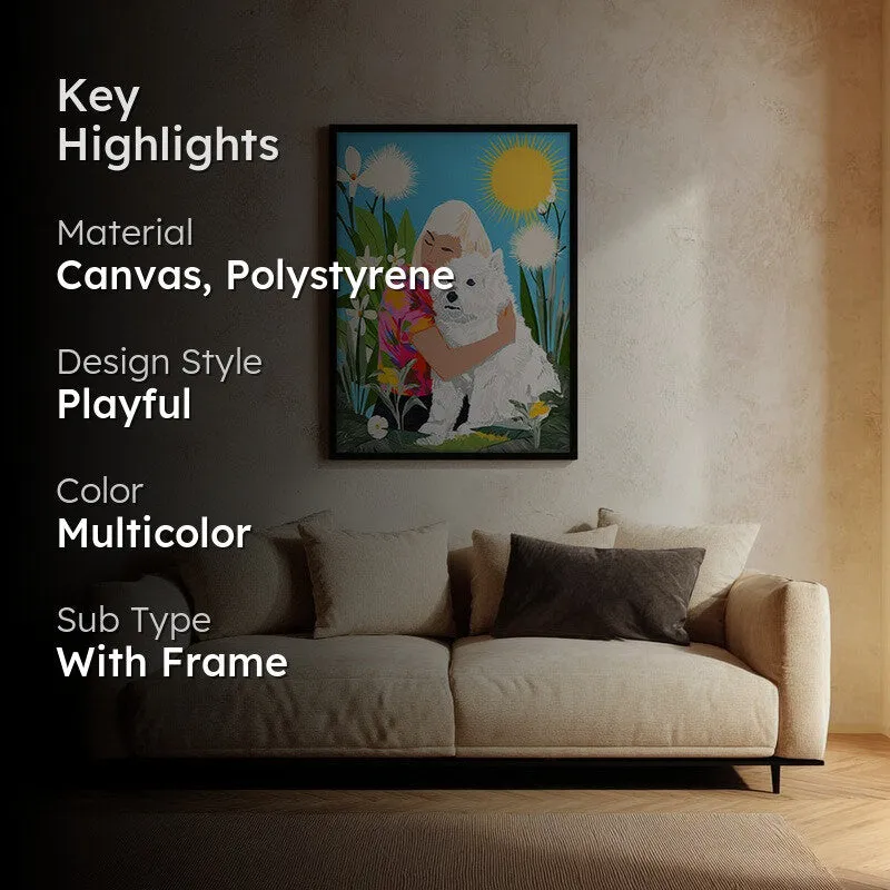 Bloomelle Canvas Wall Painting With Black Frame media 2