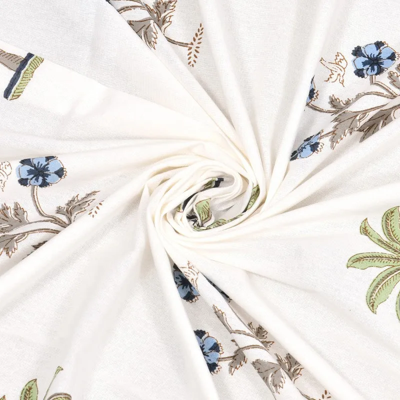 PalmBreeze Cotton Table Cover - Blue,Green media 7