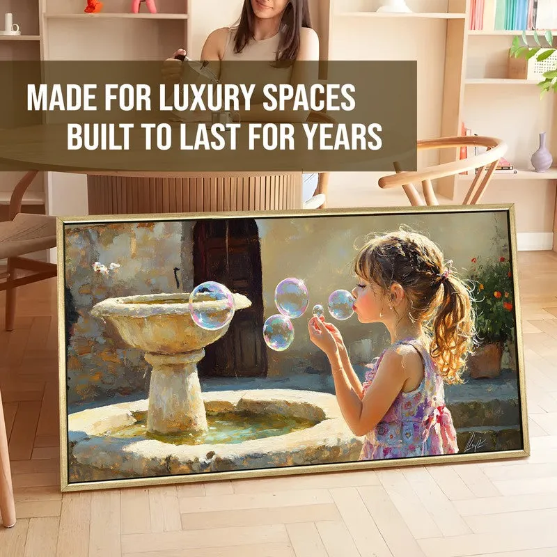 Bubblelight Canvas Wall Painting With Frame media 5