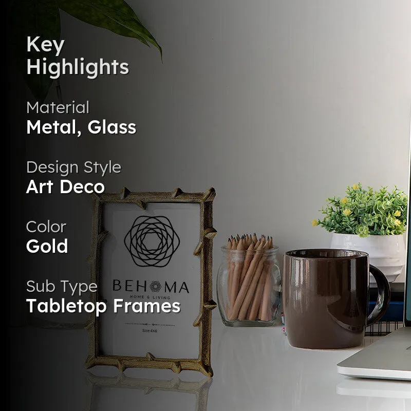 Twig Beauty Metal & Glass Table Photo Frame media 2