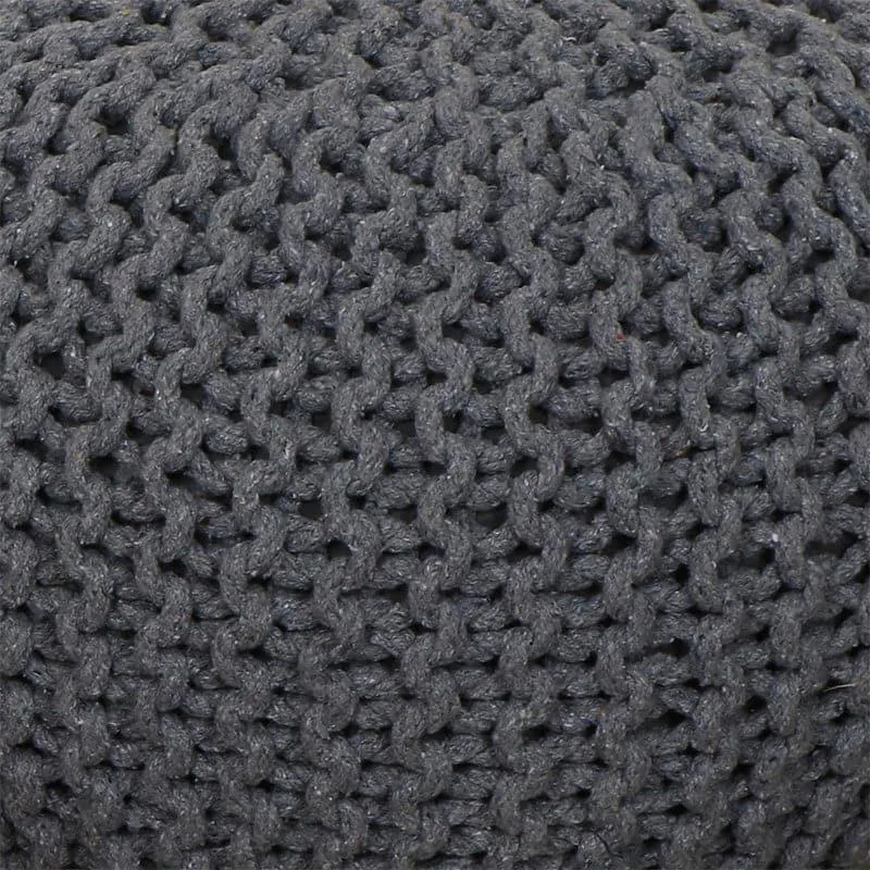 Cuna Cotton Pouffe - Grey media 4