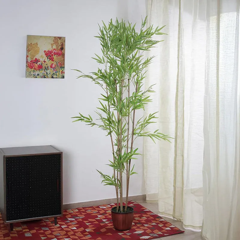 Faux Single Bamboo Plant Without Pot (6.56 ft) - Set Of Six media 3