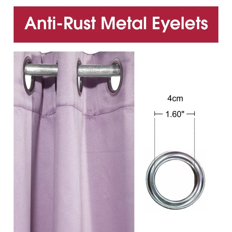 Aurelin Solid Curtains (Pink) - Set Of Two media 6