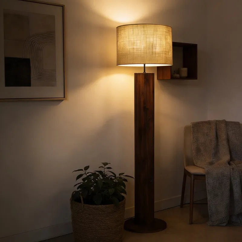 Yvette Rustic Wooden Floor Lamp media 5