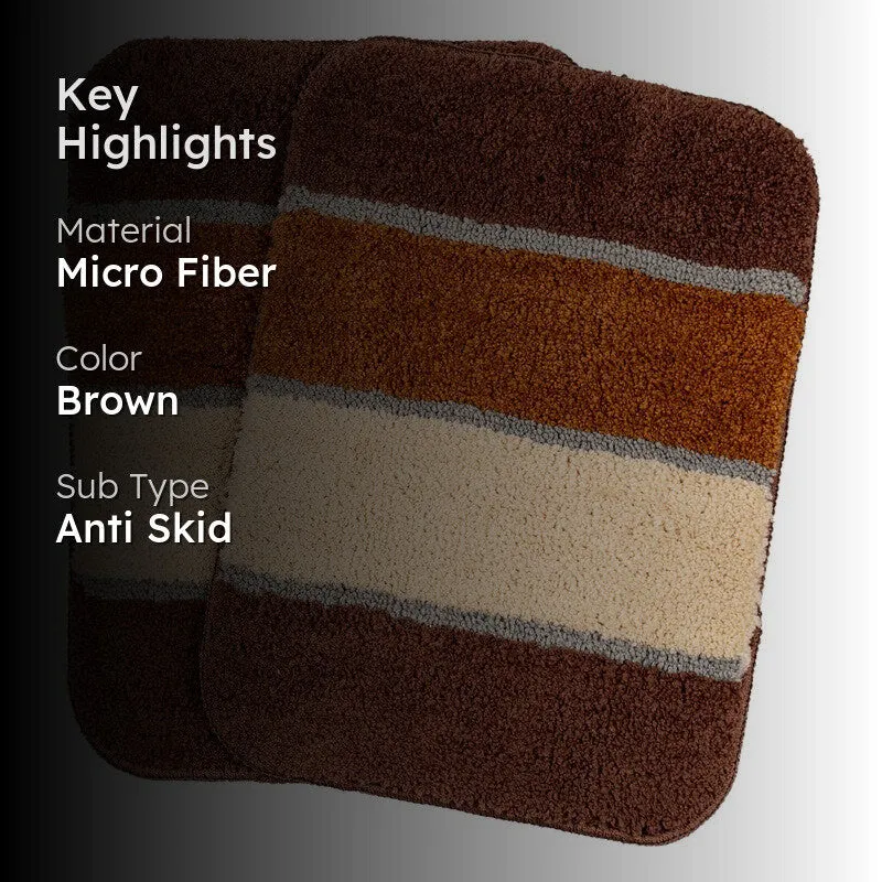 CloudStep Bathmat ( brown ) - Set Of Two media 2