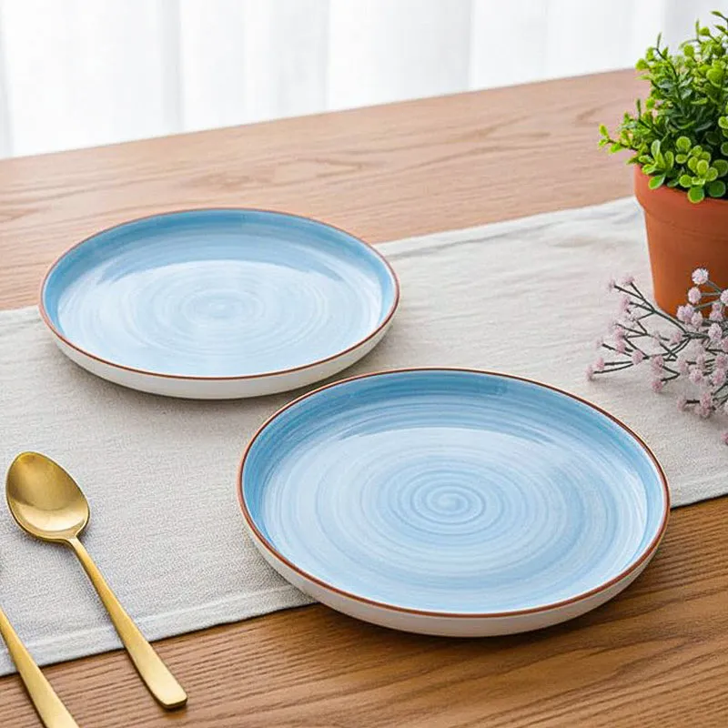 Lunar Blue Snack Plate - Set Of Two media 1