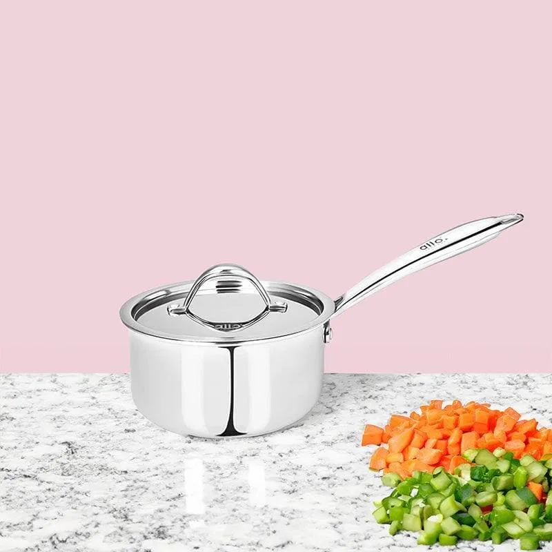 Soqo Induction Safe Saucepan With Lid - 1000 ML / 6 Inches media 1