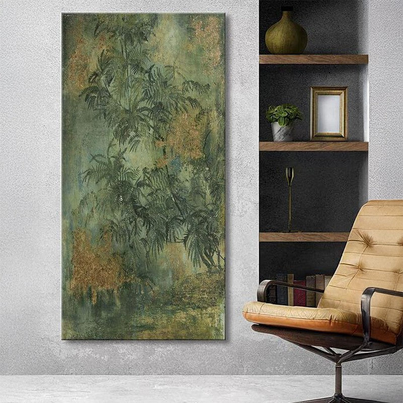 Faded Floral Poly Canvas Wall Painting