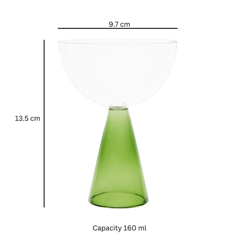 Meadow Green Wine Glass(160 mL) - Set Of Two media 6