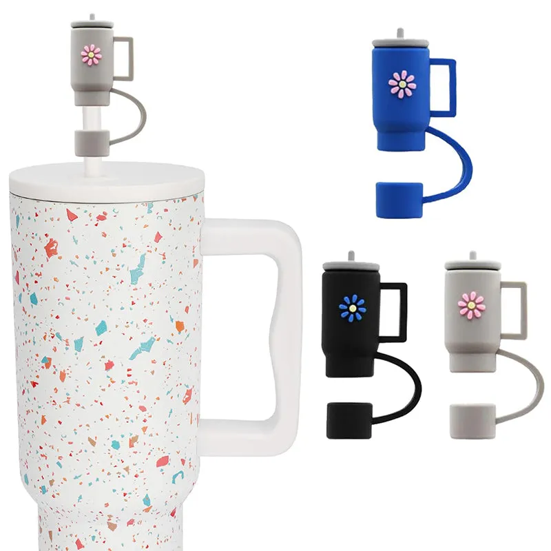 Mini Tumblers Straw Cover (Black,Grey & Blue) - Set Of Three media 3