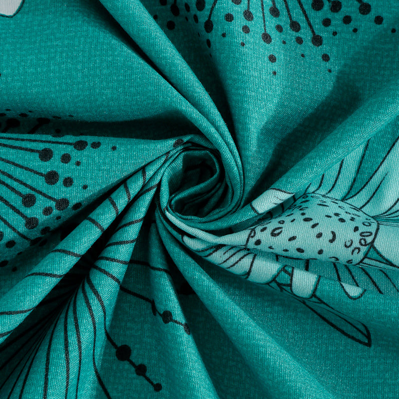 Flower Flow Floral Bedsheet - 130 GSM media 4