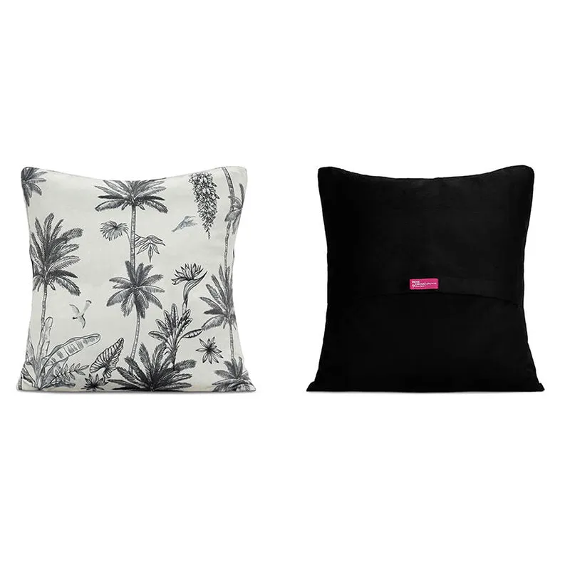 India Twilight Wilds Printed Cotton Cushion Cover - Set Of Five media 5