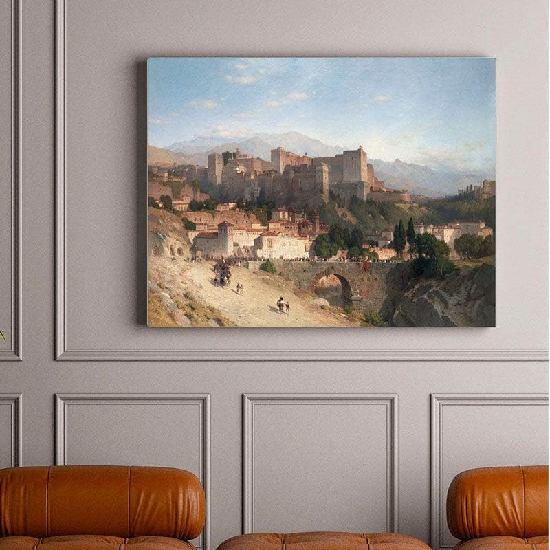The Famous Hill Of The Alhambra Canvas all Painting - Gallery Wrap