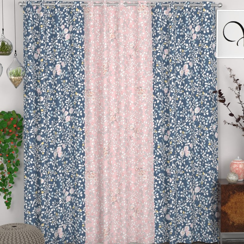 Bloom Floral Nest Curtains - Set of Three