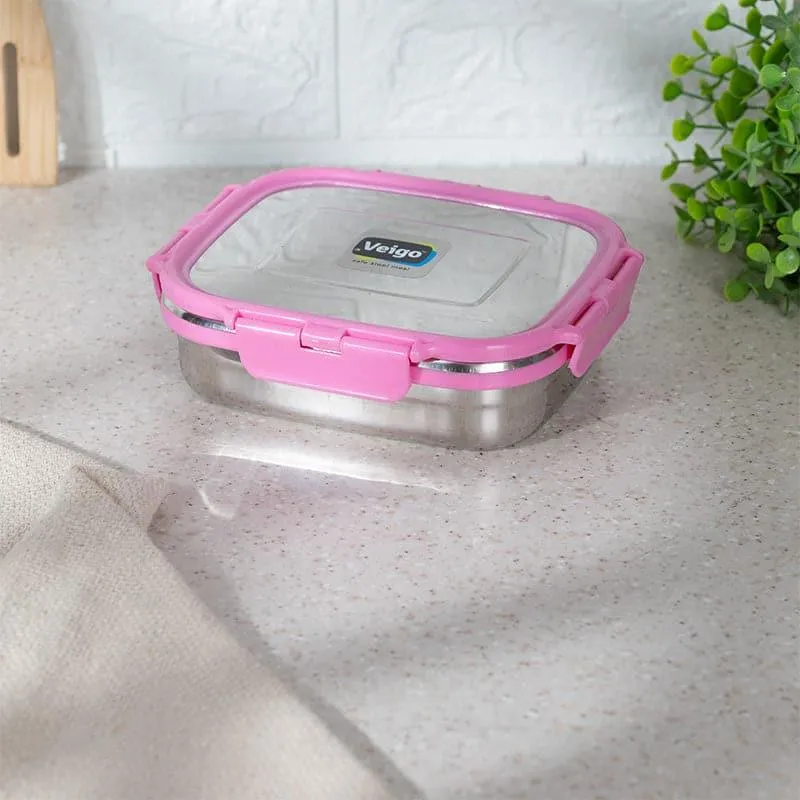 Maxo Munch Airtight Lunch Box (PInk) - 575 mL media 1