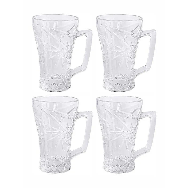 Spirox Glass Coffee Mug (250 mL Each) - Set of Four media 3
