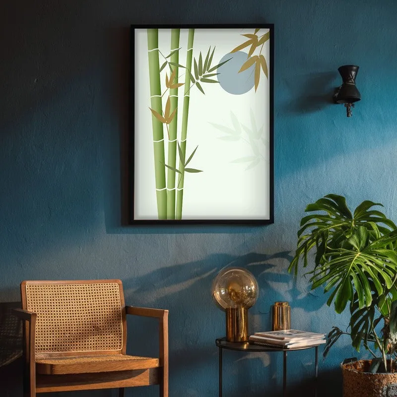 Ethereal Bamboo Botanical Archival Paper Wall Art With Frame media 4