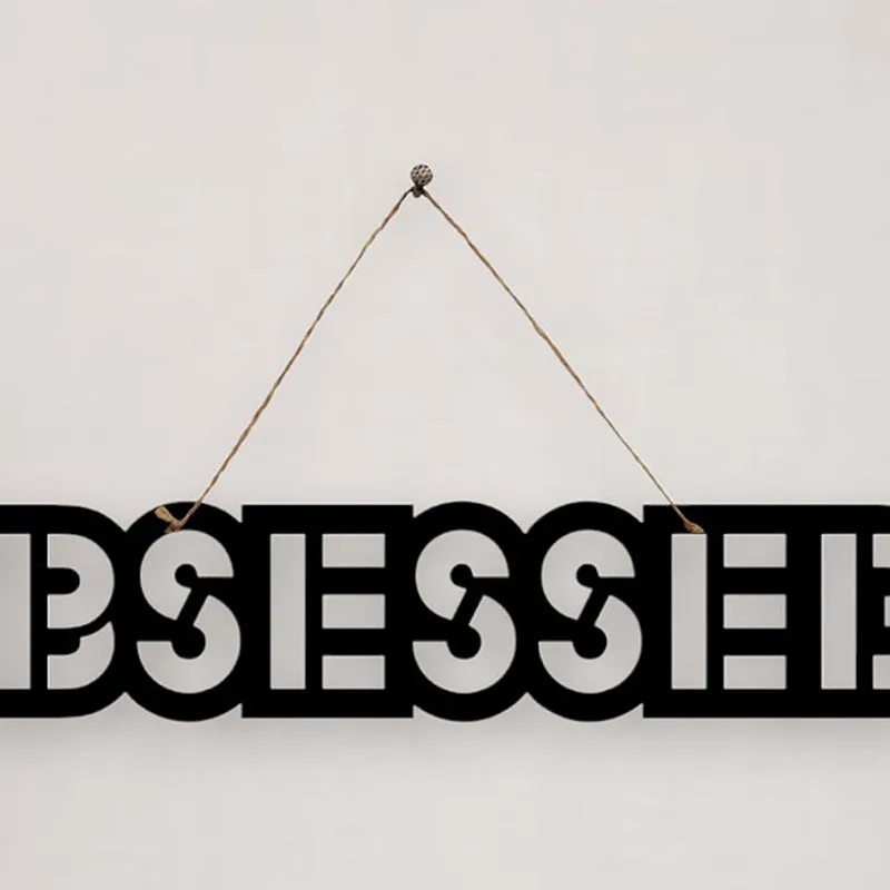 Obsessed Mild Steel Wall Accent media 4