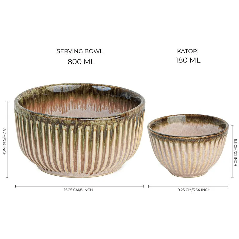 Mintora Pink Ceramic Dinner Set - 20 Piece Set media 9