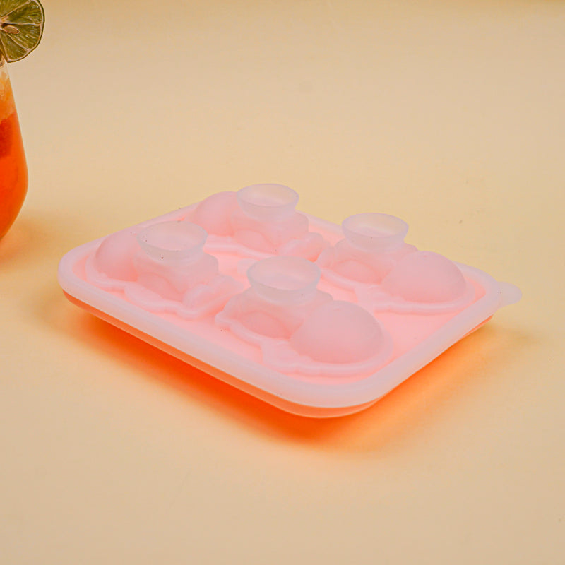 Astronaut Silicone Ice Cube Mould - Peach media 4
