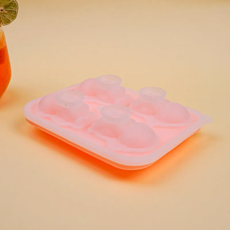 Astronaut Silicone Ice Cube Mould - Peach media 4