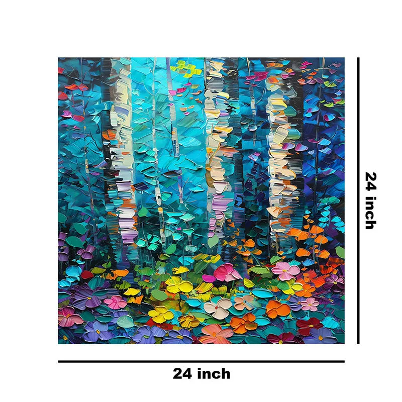 Birch Forest Abstract Wall Painting media 8