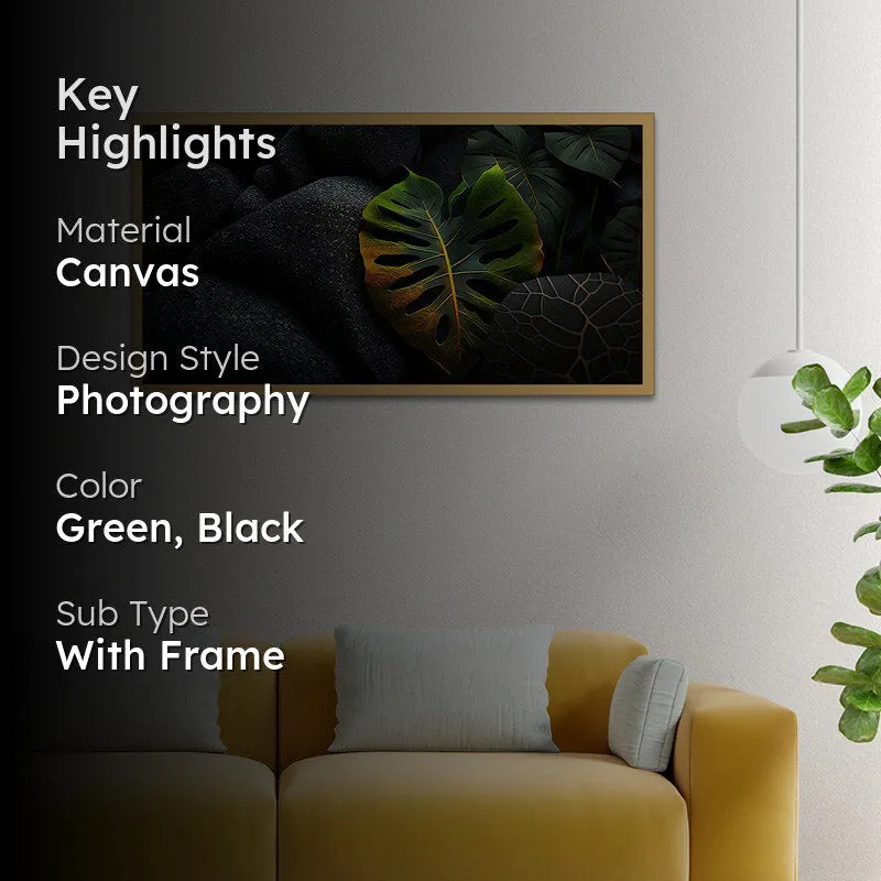 Sonnet Monstera Canvas Wall Painting media 2