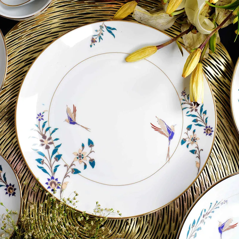Gilded Shahi 24k Gold Brushed Porcelain Dinner Set - 33 Piece Set media 9
