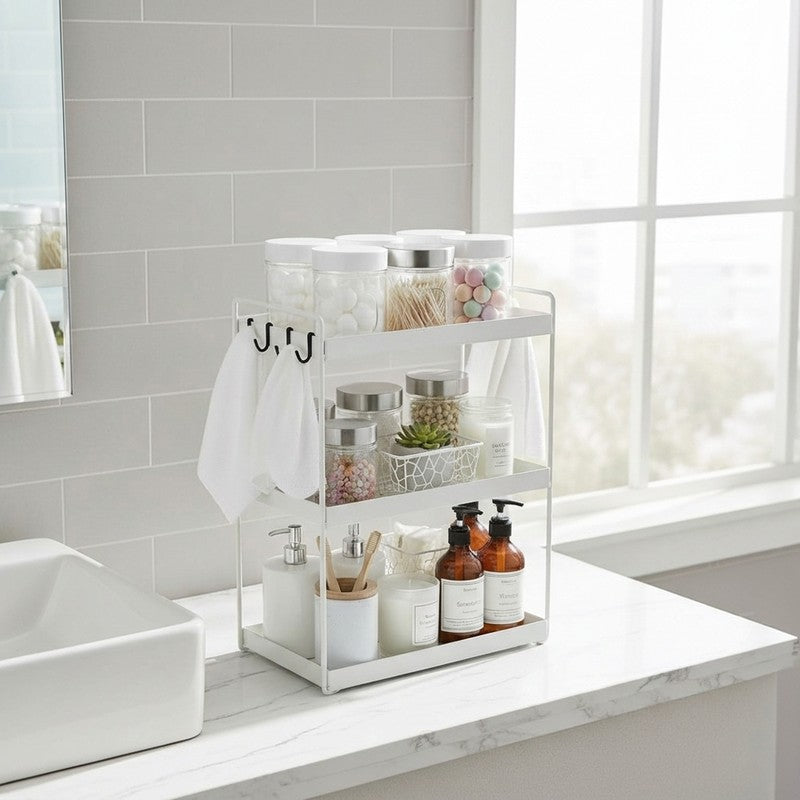 Glow Stack Metal Racks - White