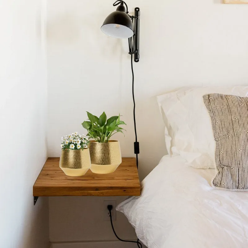 Arrota Gold Planter - Set Of Two media 7