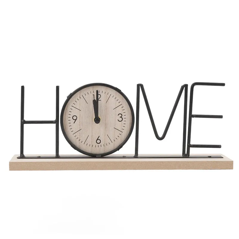 Typo Home Table Clock - Black media 3