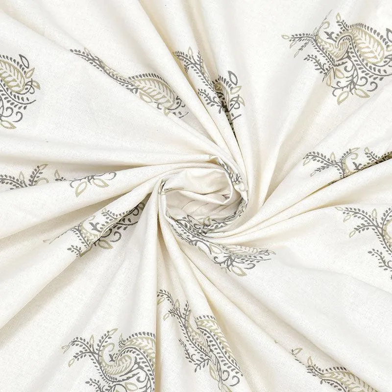 Velvet Shadow Ethnic Cotton Bedsheet - 180 TC media 5