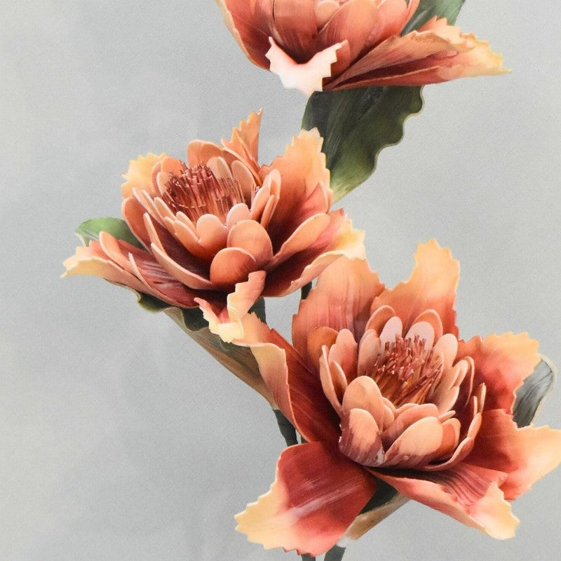 Artistic Take On Artificial Dahlia Flower Stem - Orange media 4