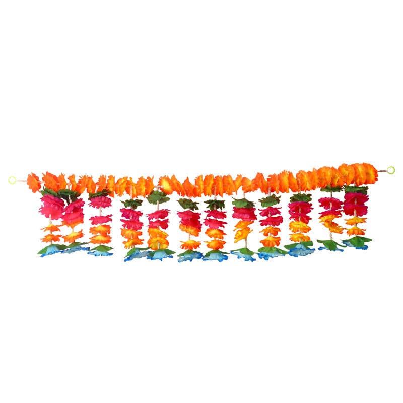 Faux Floral Toran - Orange media 3