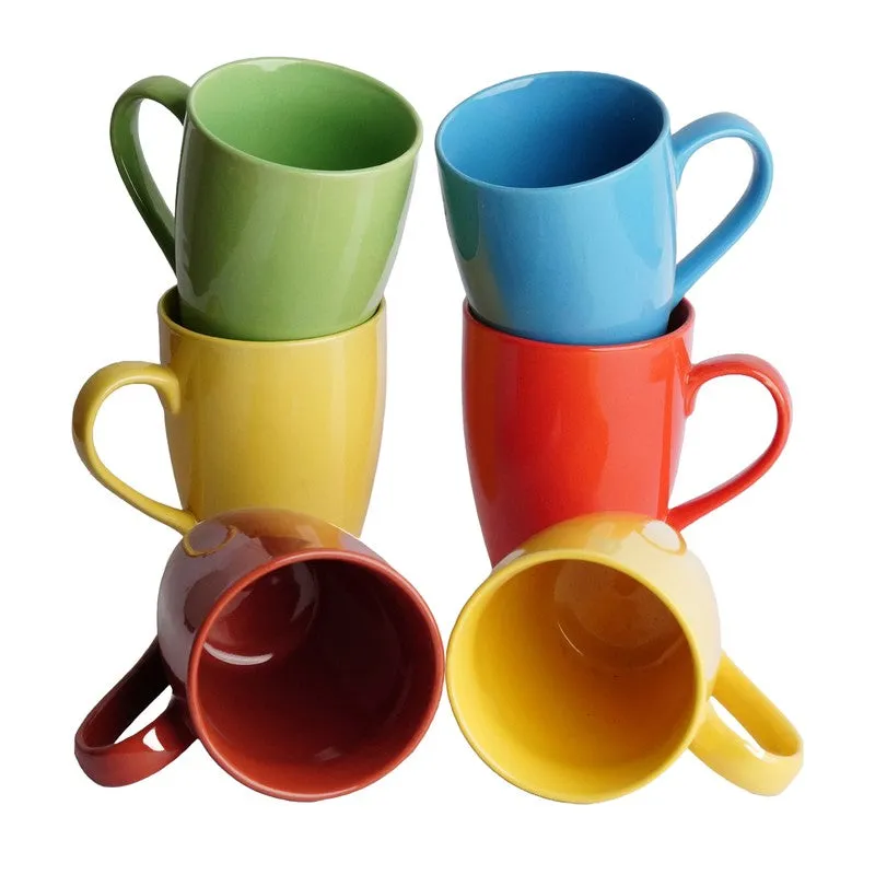 Ceramic Ceramic Coffee Mug (300 mL Each,Multicolor) - Set Of Six media 6