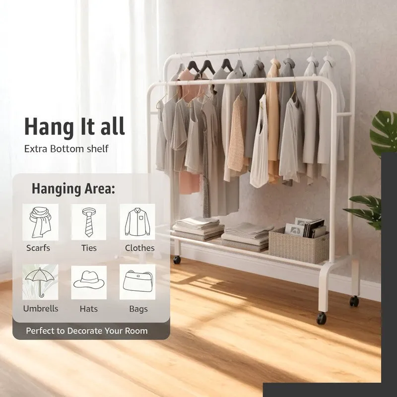 Laxis ThreadTower White Metal Cloth Hanger media 8