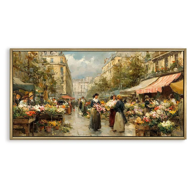 Antique European Market Journey Wall Art media 4