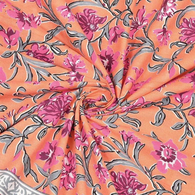 Floral Fancy Cotton Bedsheet - 144 TC media 5