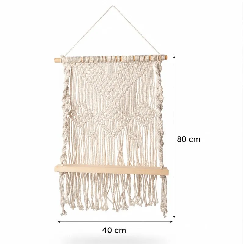 Lirio Macrame Wall Shelf media 6