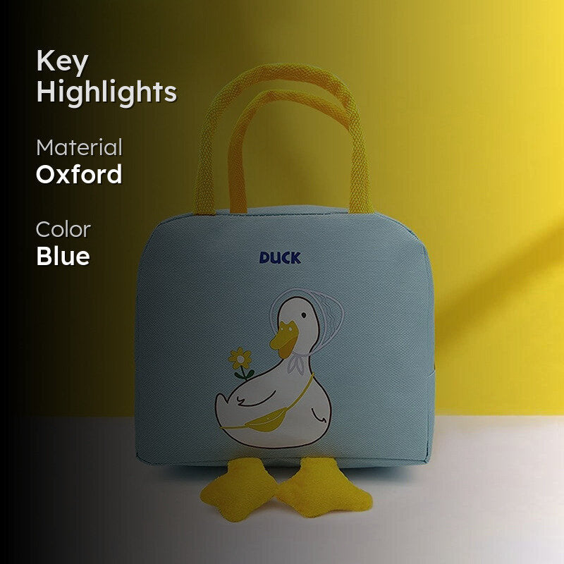 Duck Charm Oxford Lunch Bag - Blue media 2