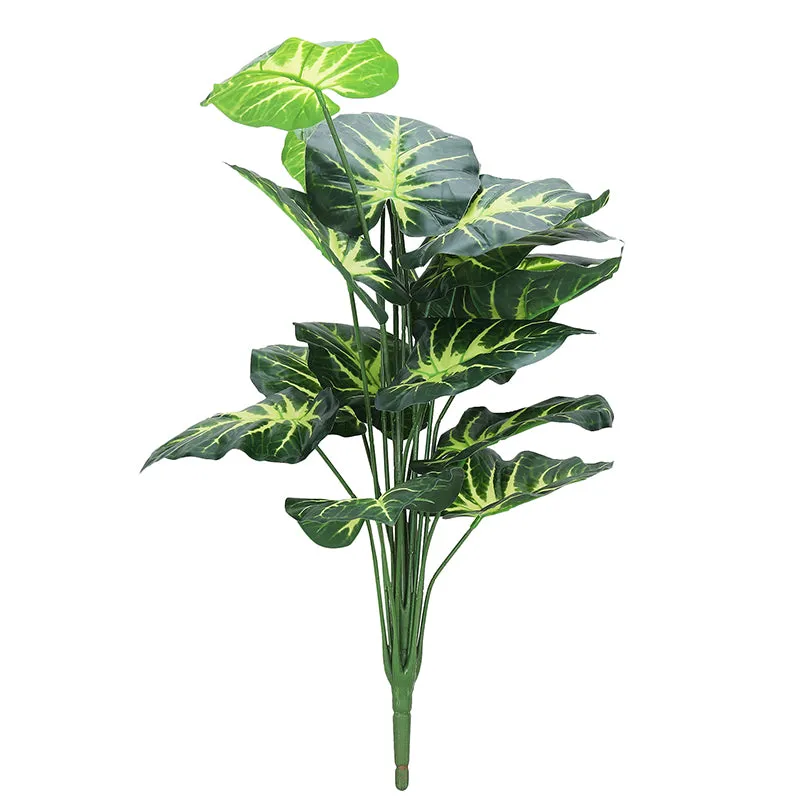 Botanika Artificial Money Plant II With Black Plastic Pot & Pebbles - 2 Feet media 3