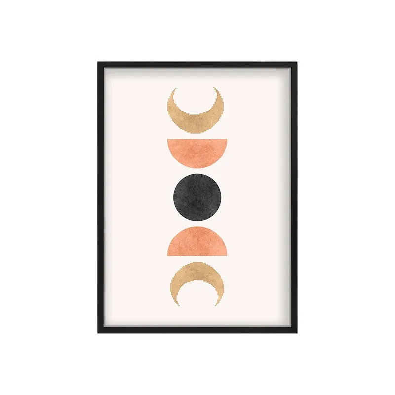 Lunar Balance Canvas Wall Painting With Black Frame media 3