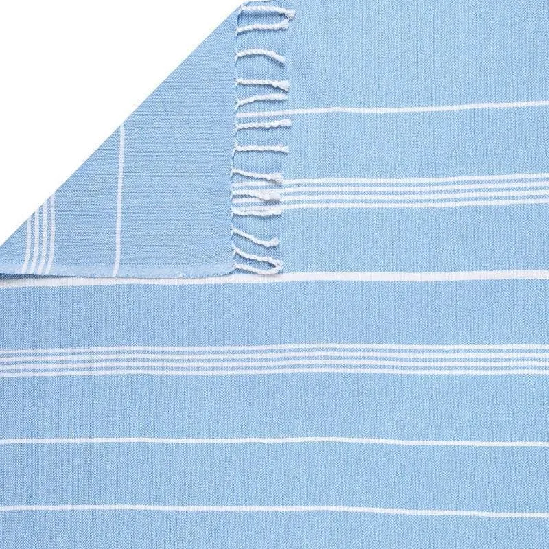 Pure Delight Bath Towels (Blue & Brown) - Set Of Four media 4