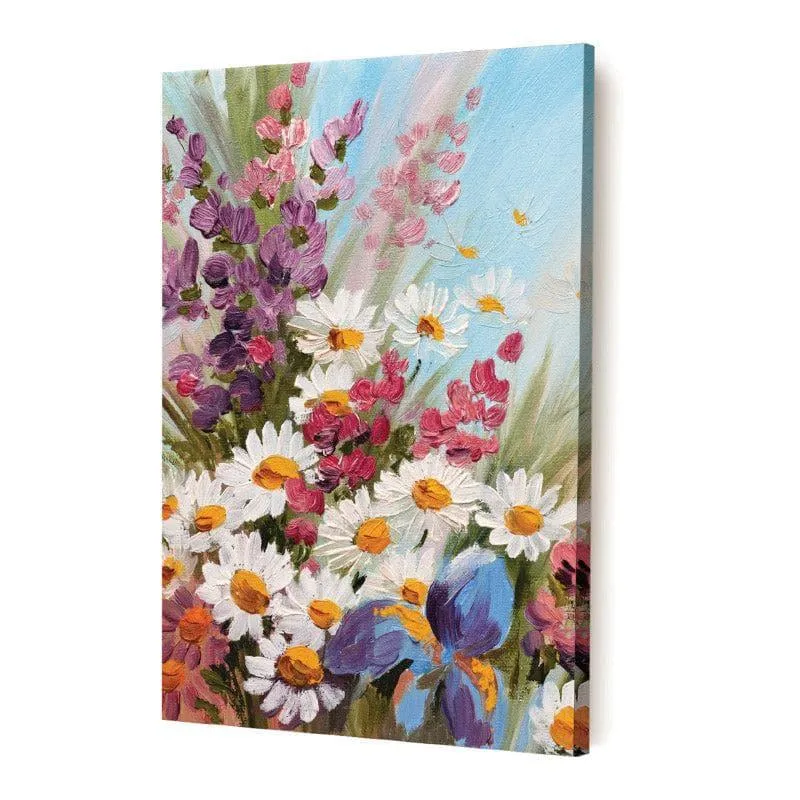 Flowery Maiden Wall Painting media 6