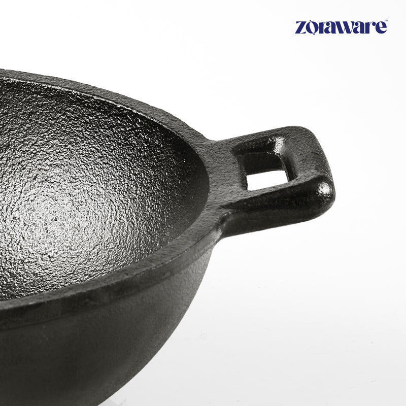 Zoraware Cast Iron Kadhai- 3000 mL media 4