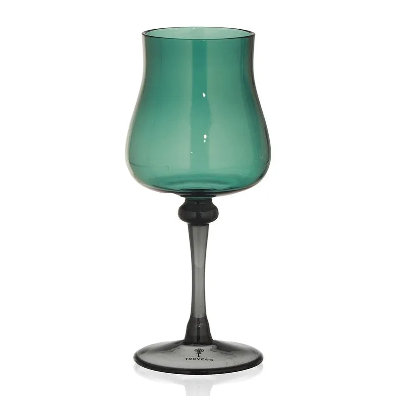 Jade Mist Wine Glasses (240 mL Each) - Set Of Four media 5