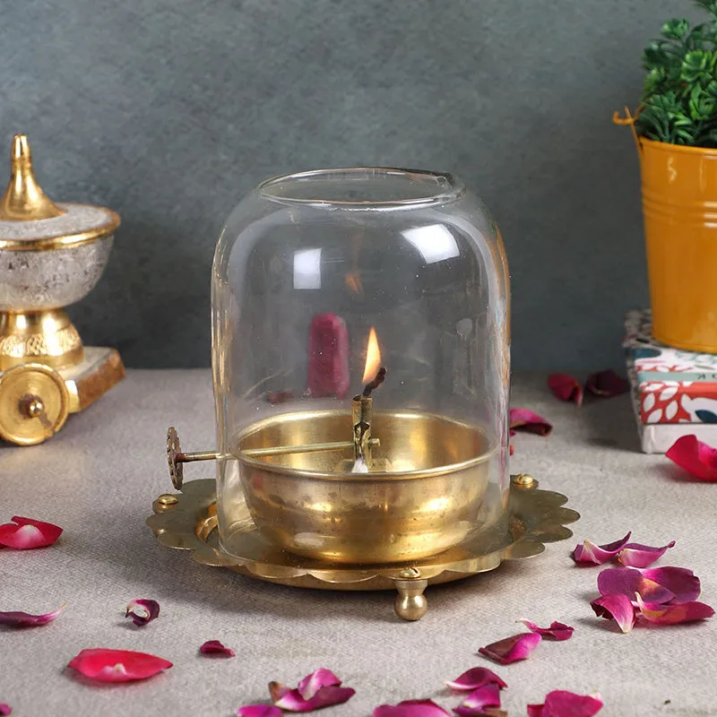 Isabelle Brass Candle Holder media 1