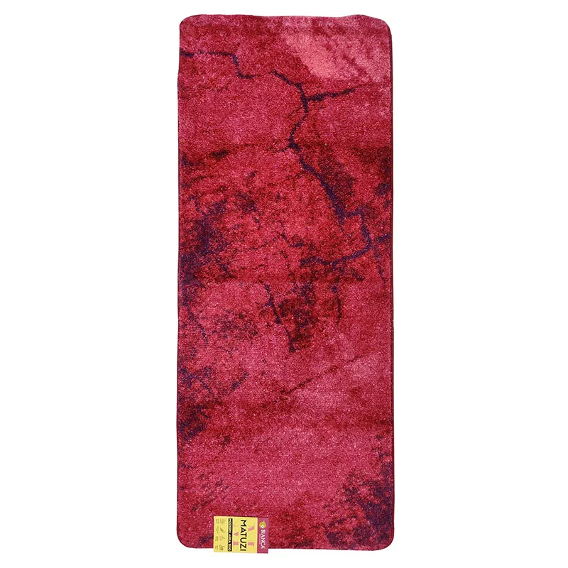 Edith Abstract Micro Fiber Runner Rug - Red media 3