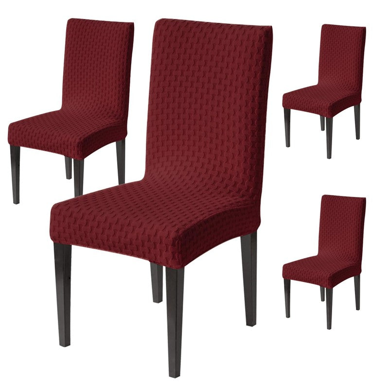 Nexo Neat Fit Chair Cover (Maroon) - Set Of Four media 3